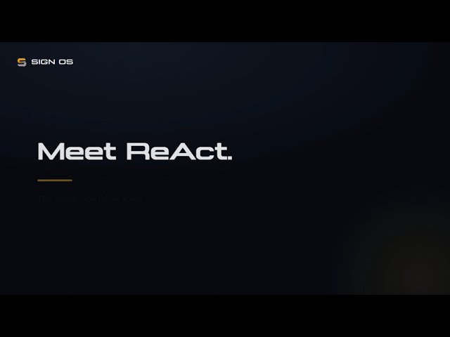 Meet ReAct — The Private AI Agent Inside Sign OS | Your Shop's Data Stays Yours
